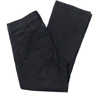 Cropped Bootcut Black Jeans